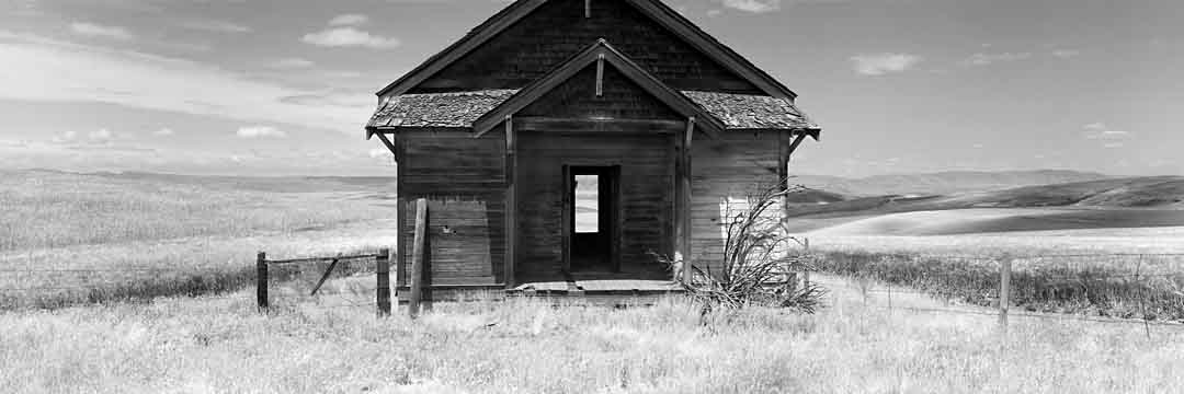 Schoolhouse on Hill #1, Columbia Plateau, Oregon, USA, 2004
