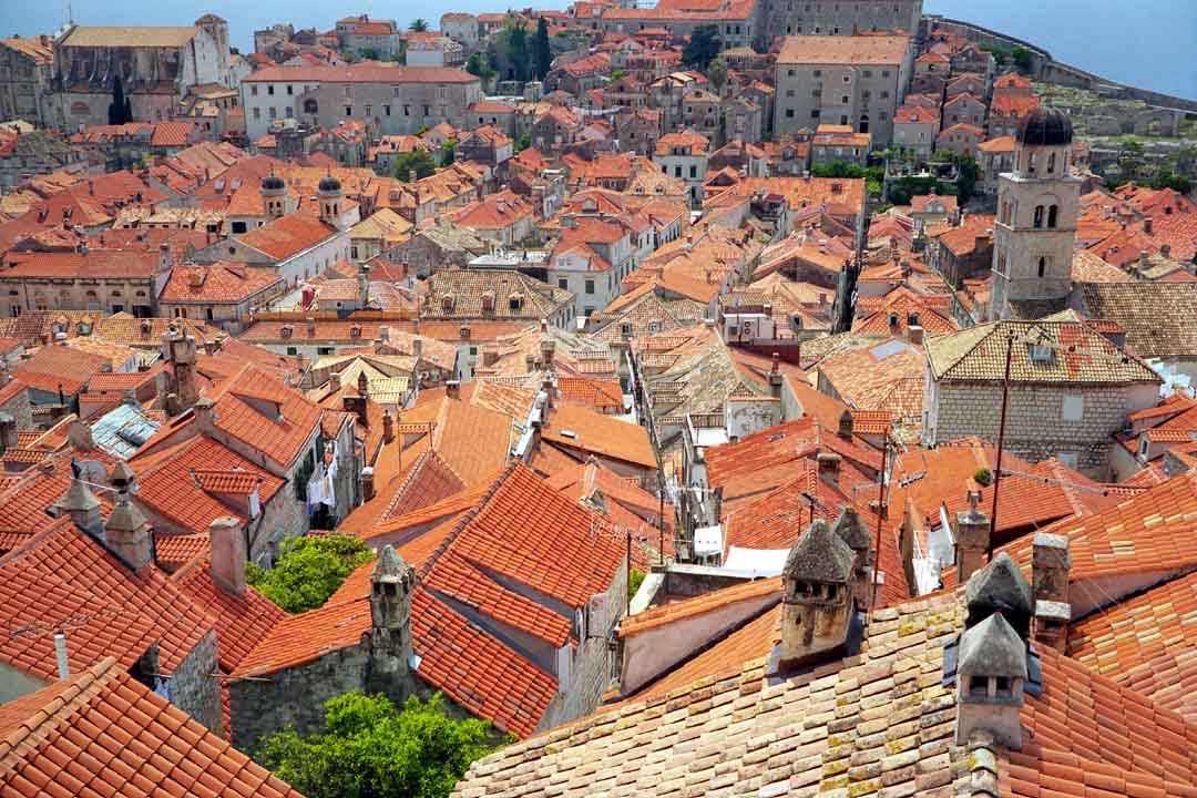 Red Roofs below North Wall #12, Dubrovnik, Croatia, 2003