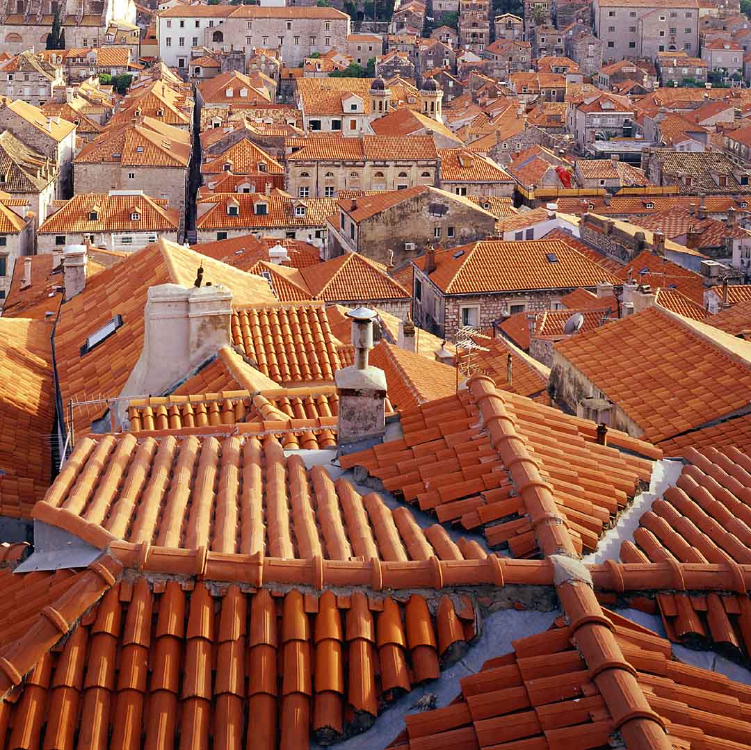 Red Roofs below North Wall #6, Dubrovnik, Croatia, 2003