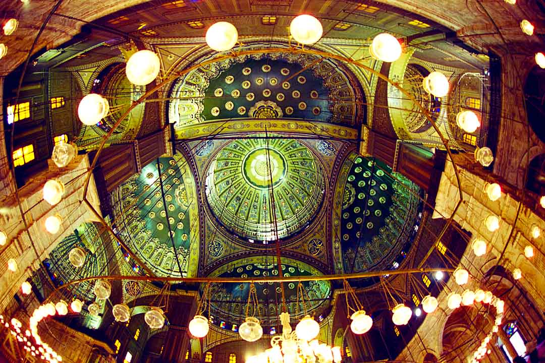 Ceiling at Mosque of Mohammed Ali, Cairo, Egypt, 1999