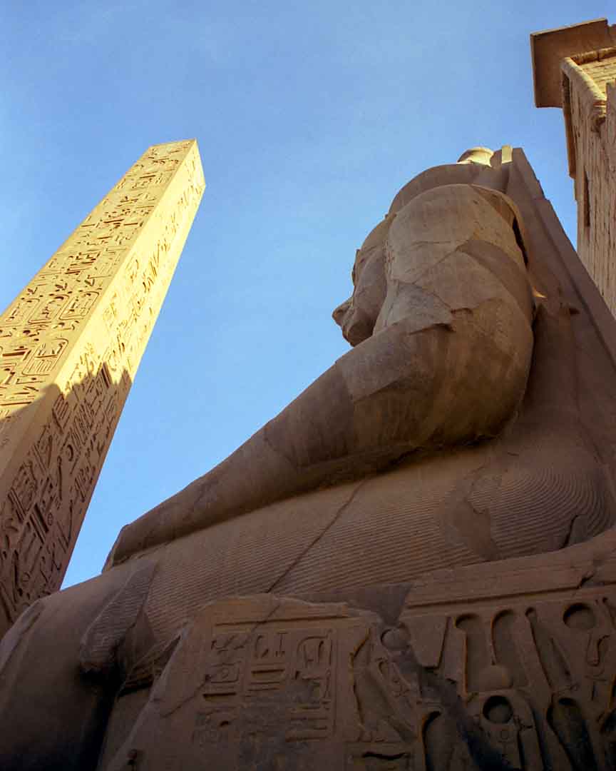 Ramses II and Obelisk, Luxor, Egypt, 1999