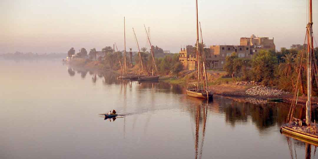 Morning along Nile #4, Edfu, Egypt, 1999
