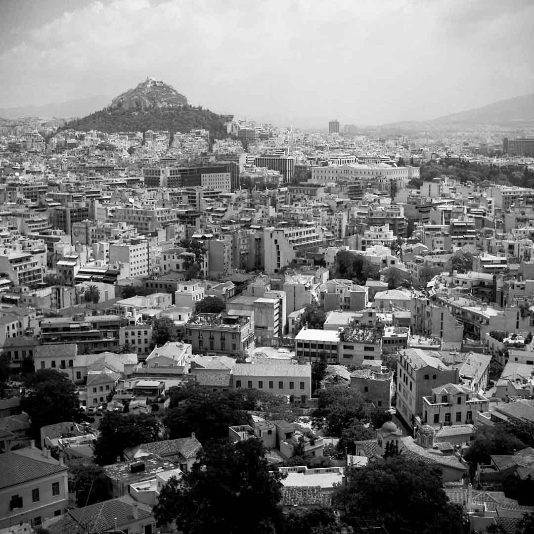 Metropolis from Acropolis, Athens, Greece, 2002