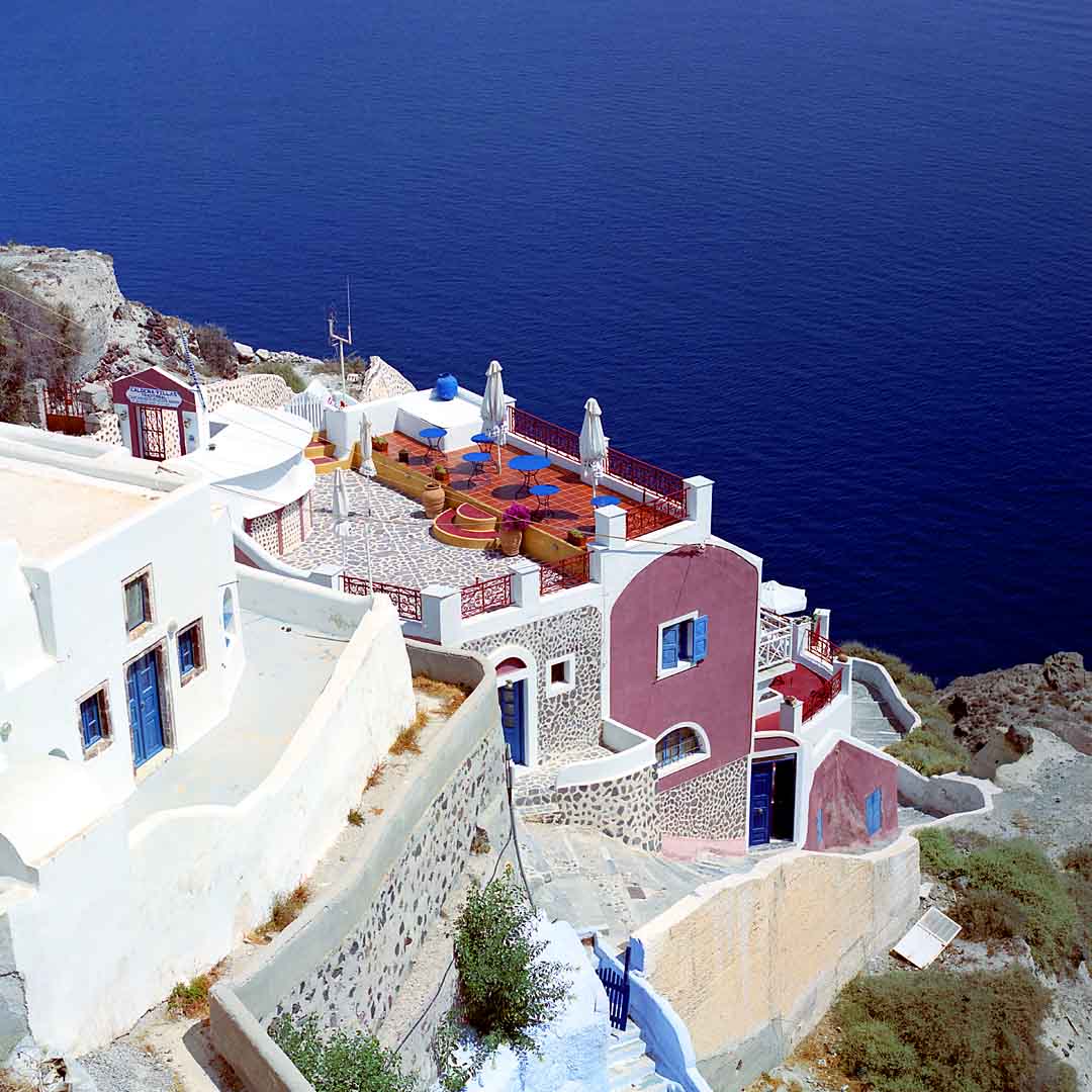 Caldera below Oia, Santorini, Greece, 2001