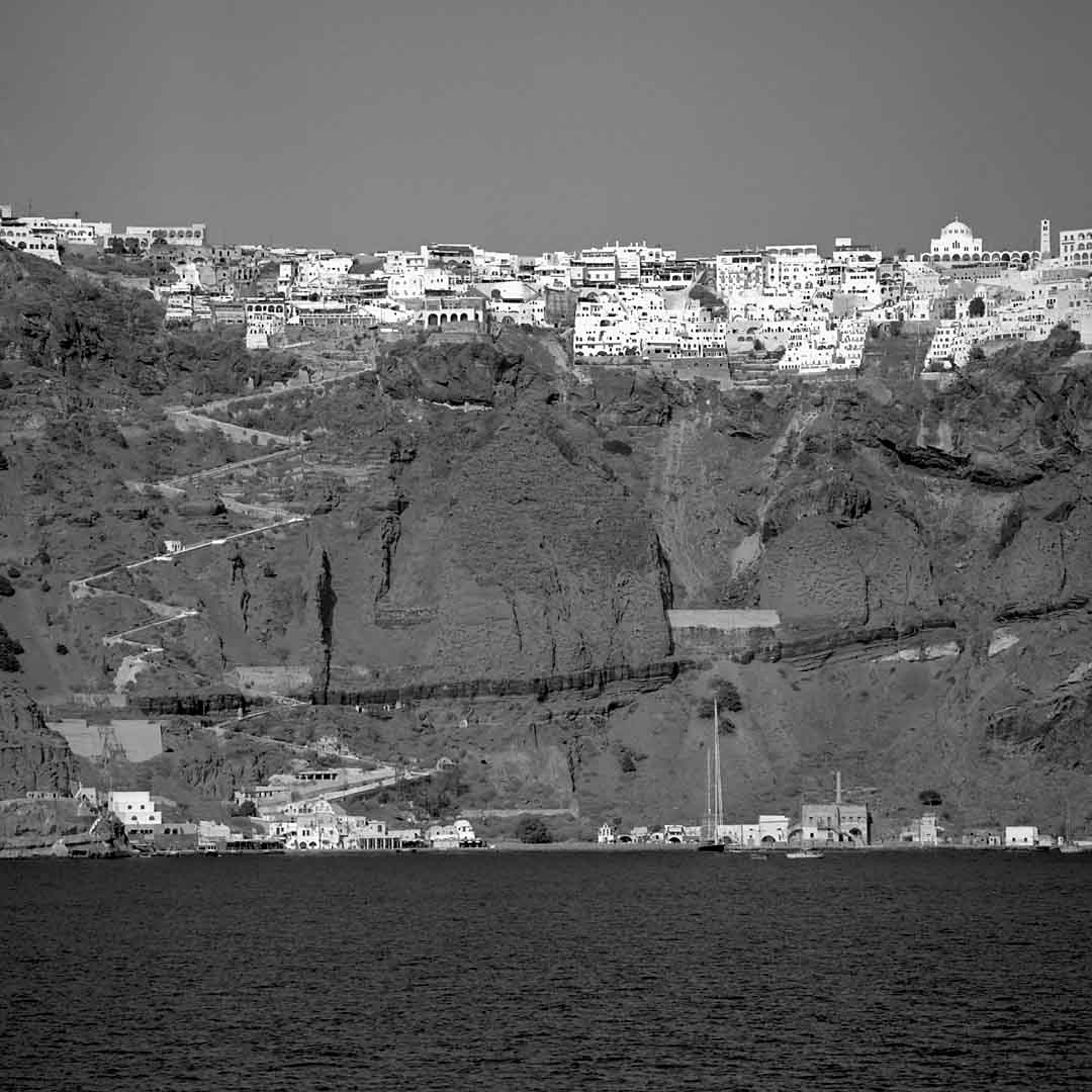 Fira from Caldera #2, Santorini, Greece, 2001
