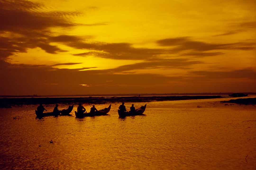 Three Canoes #1, Kumarakom, India, 2005