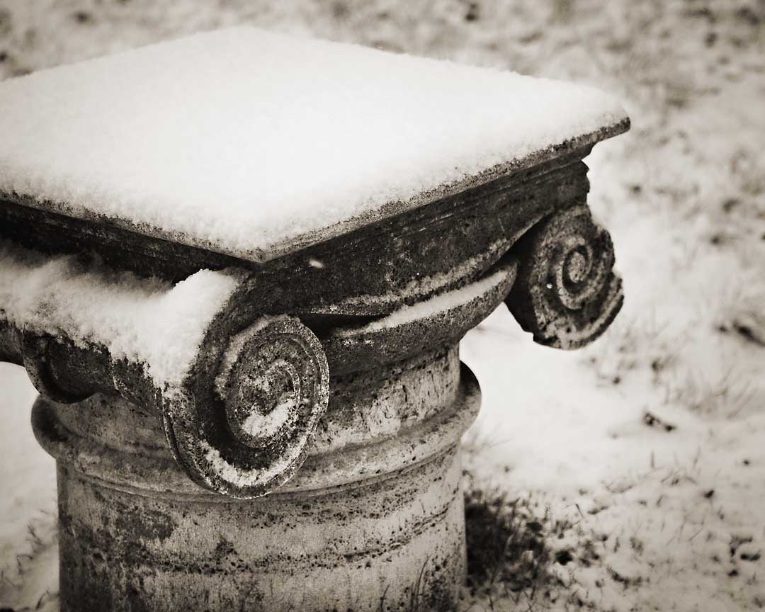 Capital in snow #1, Montalcino, Italy, 2008
