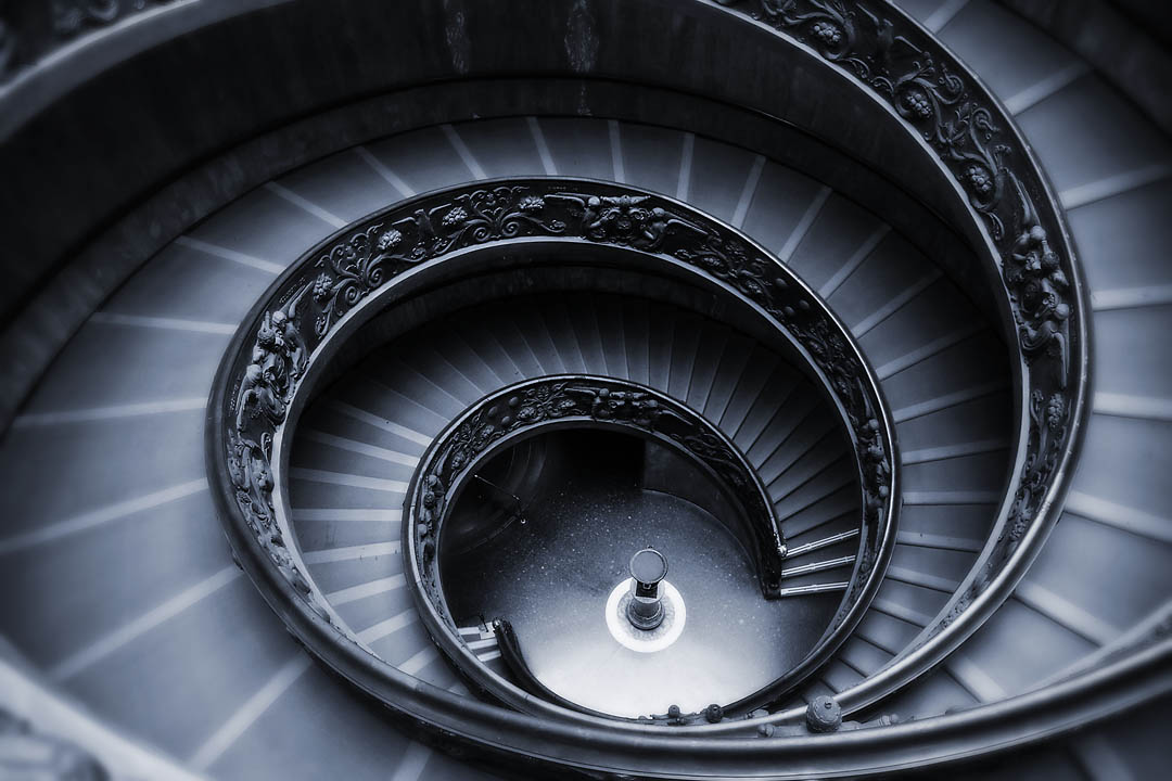Staircase #9, Musei Vaticani, Vatican City, 2009