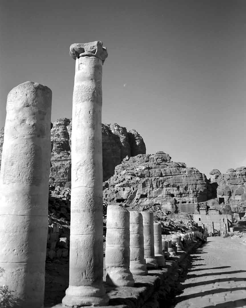 Columns along the Colonnaded Street #5, Petra, Jordan, 1999