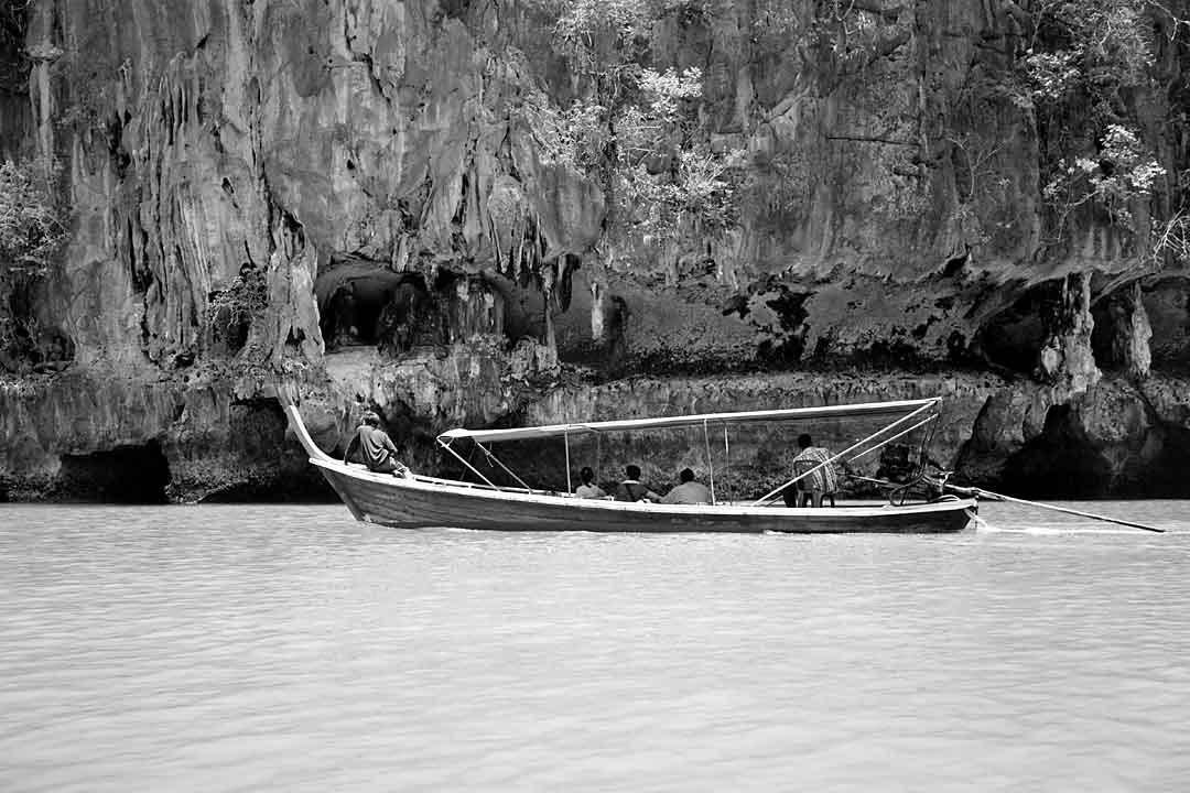 Longtail and Limestone, Ao Phang-Nga, Thailand, 2004