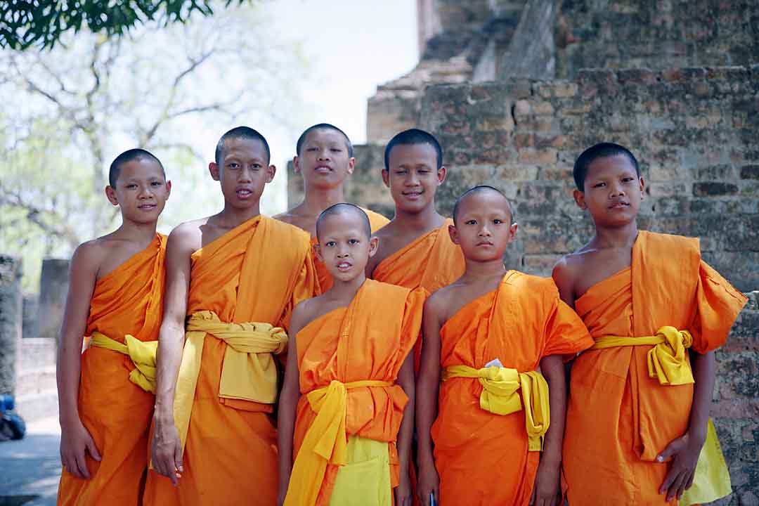 Novices #1, Sukhothai, Thailand, 2004